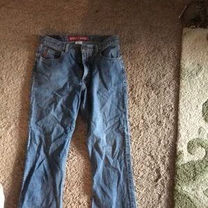 GUESS Medium Blue Bootcut Denim Jeans